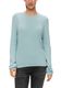 Q/S designed by Knitted sweater with dobby structure  - green/blue (6103)