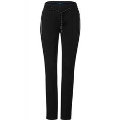 Cecil Casual fit jogging trousers - black (10001)
