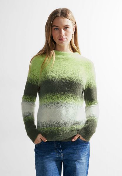 Cecil Pull en tricot doux - vert (35612)