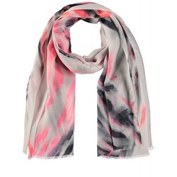 Taifun Scarf with all-over print - beige/white (09452)