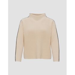 Opus Ribbed sweater - Puntsi  - beige (1006)