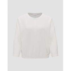 Opus Ribbed shirt - Suzzina - white (1004)