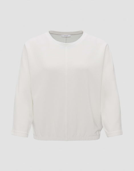 Opus T-shirt à côtes - Suzzina - blanc (1004)