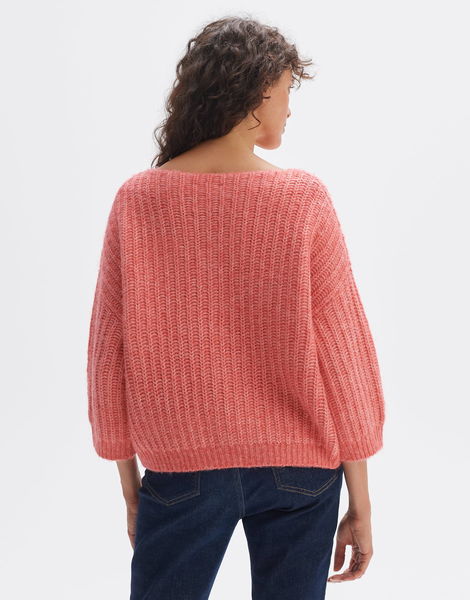 Opus Knitted sweater - Polomna - pink/orange (40021)