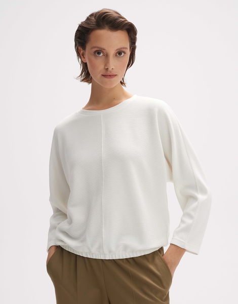 Opus T-shirt à côtes - Suzzina - blanc (1004)