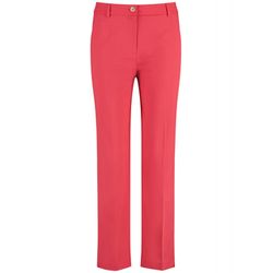 Gerry Weber Collection Elegant trousers with pressed pleats  - red (60140)