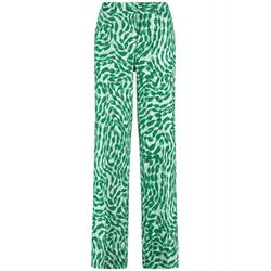 Gerry Weber Edition Patterned linen trousers - green (05058)