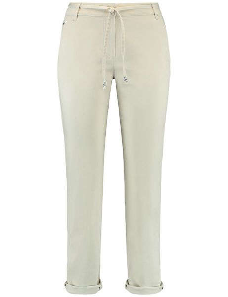 Gerry Weber Edition Pantalon durable - Kessy Chino - beige/blanc (98600)