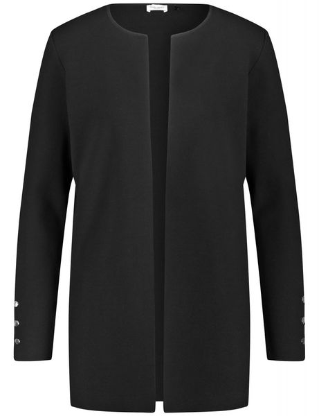 Gerry Weber Edition Open-fronted cardigan with decorative buttons  - black (11000)