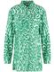 Gerry Weber Edition Patterned linen blouse with arm straps - white/green (05058)