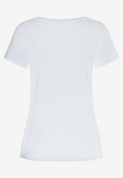 More & More T-Shirt mit Frontprint   - weiß (0010)
