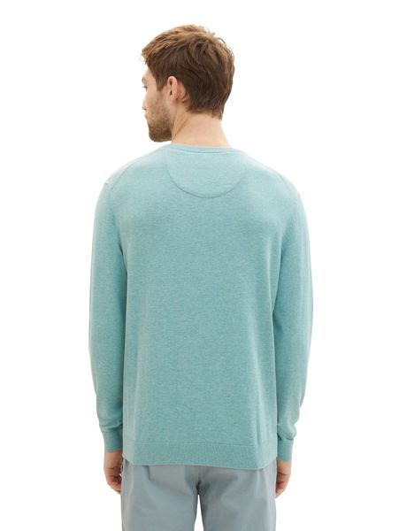 Tom Tailor Basic knit with V-neckline - green (34143)