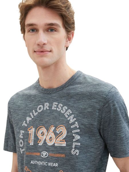Tom Tailor T-shirt avec logo imprimé - gris (35181)