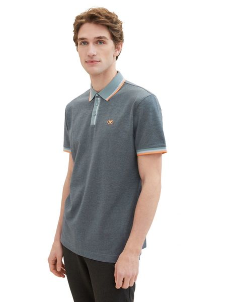 Tom Tailor Polo with detailed collar - gray (35198)