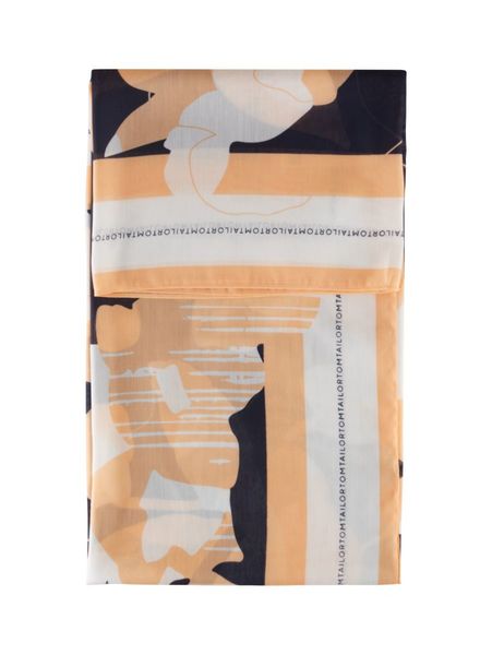 Tom Tailor Printed square scarf - orange (34891)