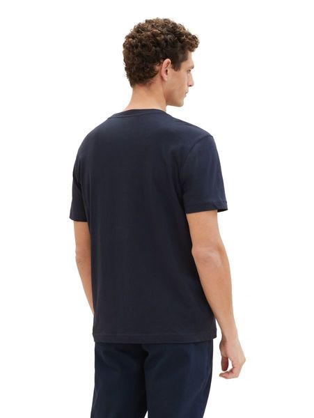 Tom Tailor T-Shirt mit Logo Print - blau (10668)