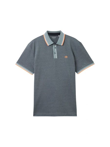 Tom Tailor Polo with detailed collar - gray (35198)