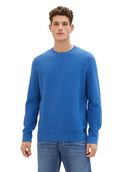 Tom Tailor Structured knit jumper - blue (34761)