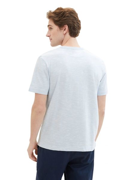 Tom Tailor T-Shirt mit Logo Print - blau (34964)