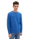 Tom Tailor Pull en tricot structuré  - bleu (34761)