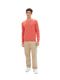 Tom Tailor Knitted jumper with V-neck - red (34141)