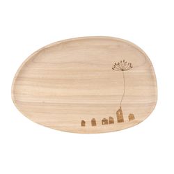 Räder Tray - Small town - brown (0)