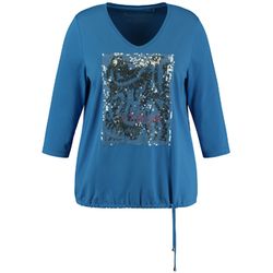 Samoon T-Shirt 3/4 Arm - blau (08822)