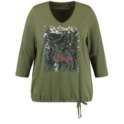 Samoon T-shirt 3/4 sleeve - green (05592)
