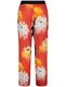 Samoon Pantalon à motif floral - rouge (06382)