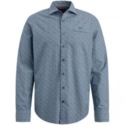 PME Legend Shirt with all-over print - blue (Blue)