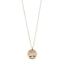 Pilgrim Star sign necklace - Libra - gold (GOLD)