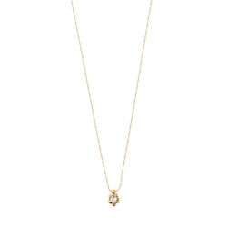 Pilgrim Necklace with crystal pendant - Tina - gold (GOLD)