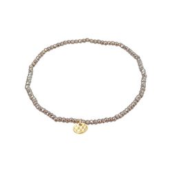 Pilgrim Bracelet - Indie  - gray/brown (GOLD)
