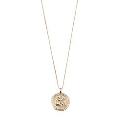 Pilgrim Star sign necklace - Aquarius - gold (GOLD)