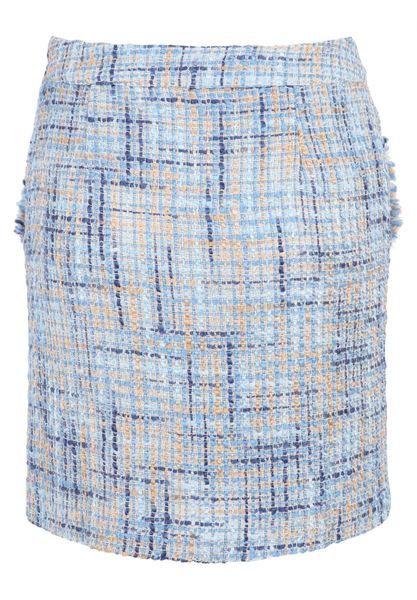 Cartoon Tweed skirt - blue (8872)