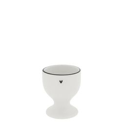 Bastion Collections Egg cup with little heart - white (White )