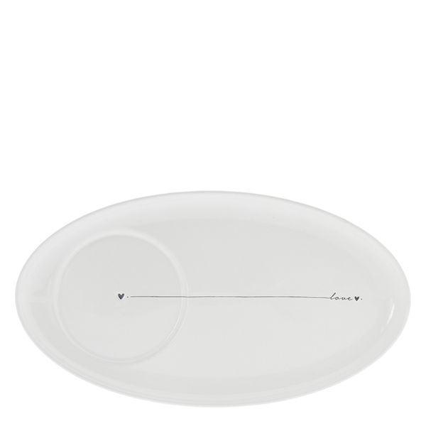 Bastion Collections Under plate - Love - white (White )