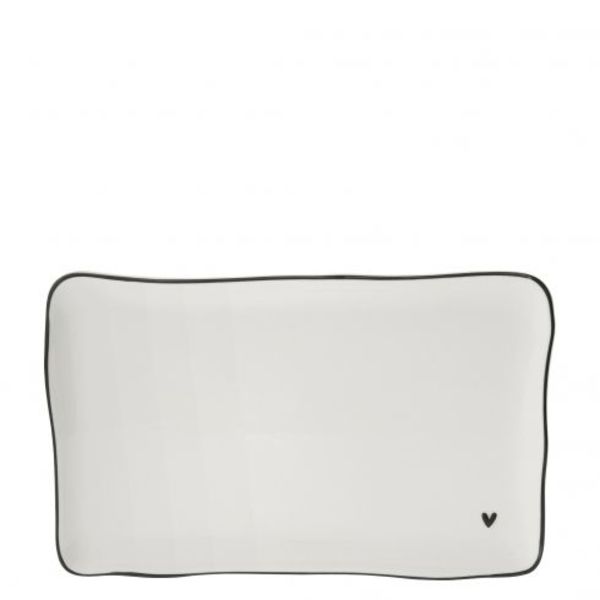 Bastion Collections Square plate (L22cm) - white (White )
