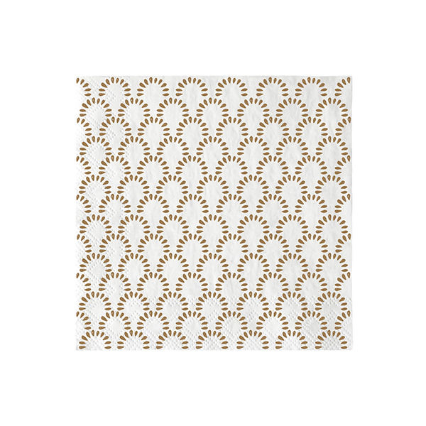 Bastion Collections Serviettes de table avec motif à carreaux  - brun/beige (White )