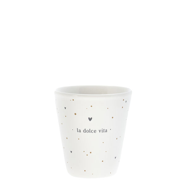 Bastion Collections Espresso cup - La Dolce Vita - white (White )