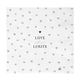 Bastion Collections Serviette - Love without limits - weiß/schwarz (White )