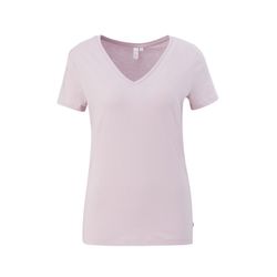 Q/S designed by V-neck t-shirt - pink (4132)