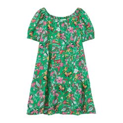 s.Oliver Red Label Tiered dress with allover print - green (75A0)