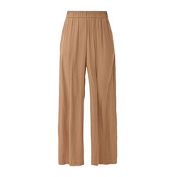 s.Oliver Black Label Regular fit: trousers with a matte sheen - brown (8461)
