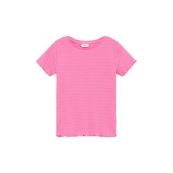 s.Oliver Red Label T-shirt en tricot avec motif ajouré - rose (4419)