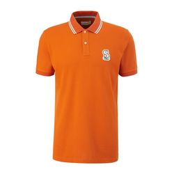 s.Oliver Red Label Polo-Shirt mit Labelpatch - orange (2258)