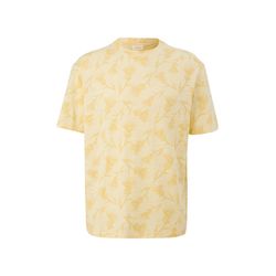 s.Oliver Red Label T-shirt with allover print - yellow (12B1)