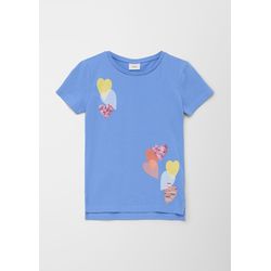 s.Oliver Red Label T-shirt with artwork - blue (5362)