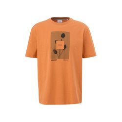 s.Oliver Red Label T-shirt with front print  - orange (22D2)