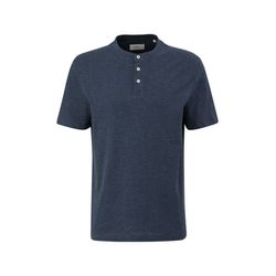 s.Oliver Red Label T-Shirt mit Henleyausschnitt - blau (59W2)